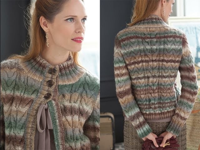 #22 All-Over Cable Cardigan, Vogue Knitting Holiday 2013