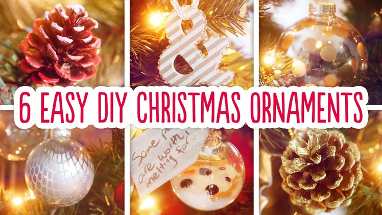 6 Easy DIY Christmas Ornaments