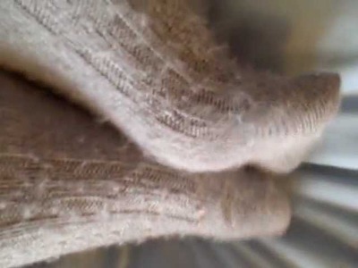 8 2011 fuzzy grey cableknit knee socks 2