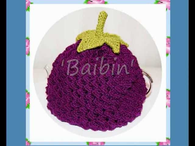 Baibin Blackberry Tea Cosy. Cozy (Double Knitting. DK)  Knitting Pattern!