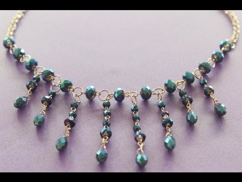 Basic Wire Jewelry Technique: How to wire wrap tear drop beads