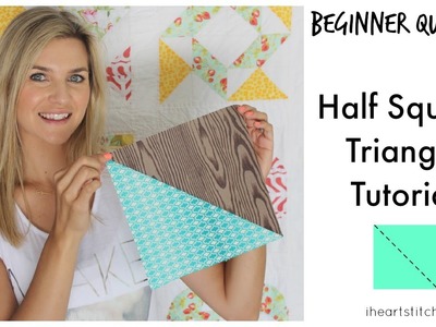 Beginner Quilting - Half Square Triangle Tutorial