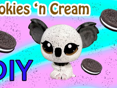 Custom LPS Koala Oreo Cookies And Cream Inspired DIY Littlest Pet Shop