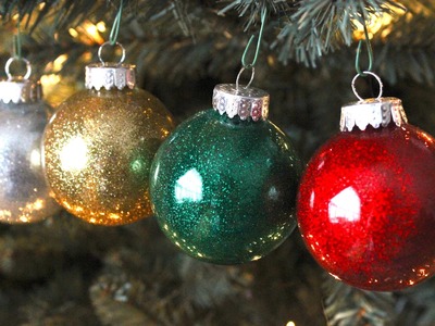 DIY Best Glitter Ornaments!!