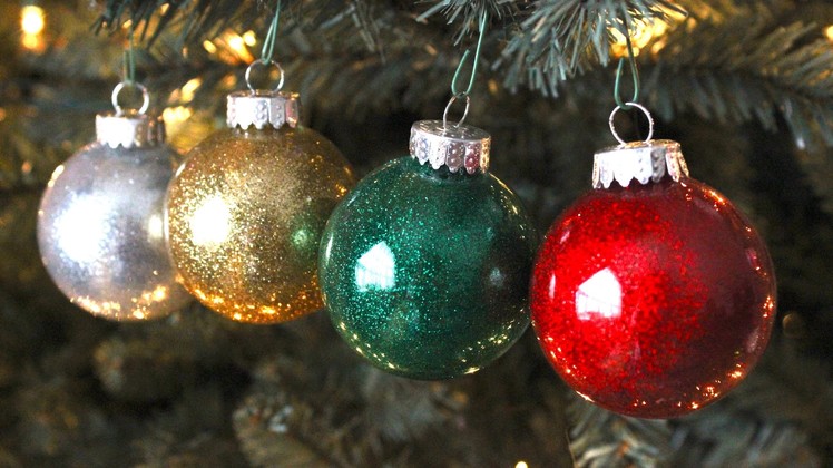 DIY Best Glitter Ornaments!!