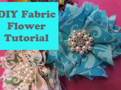 DIY Fabric Flower Tutorial Easy No Sew