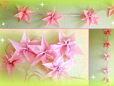 DIY Flower Decorations! Paper Lily Garland!