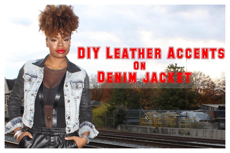 DIY Leather Accents on a Denim Jacket
