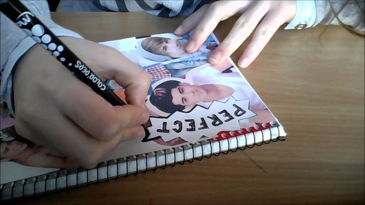 DIY One Direction notebook cover