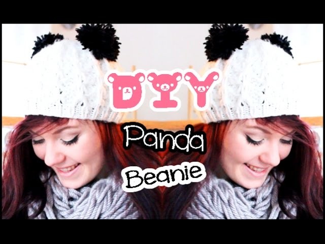 DIY Panda Beanie