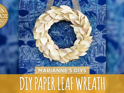 DIY Paper Leaf Wreath - HGTV Handmade