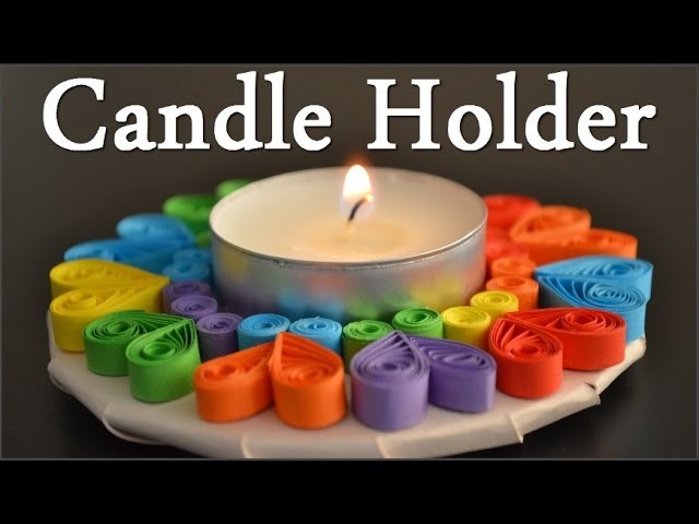 DIY Quilling Candle Holder - Tutorial 1 ( Portacandele ) - Quilling for beginners