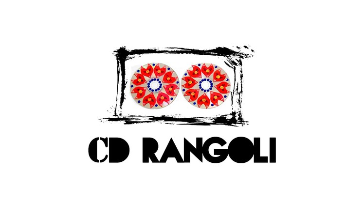 DIY : Rangoli Designs on CD | Best Rangoli Designs | Rangoli Tutorial