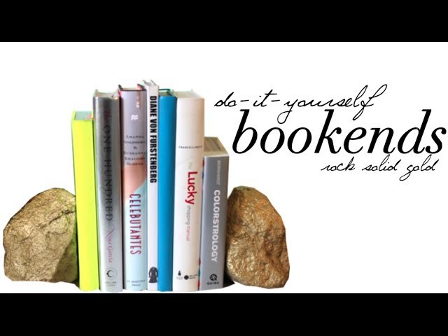 DIY: Rock Solid Gold Bookends
