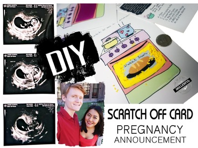 DIY Scratch Off Card-- Pregnancy Announcement Idea @Mollerful