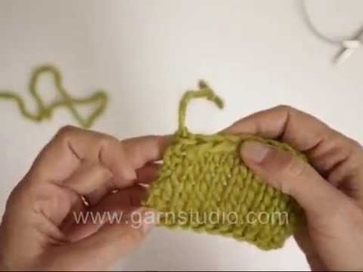 DROPS Knitting Tutorial: How to bind off the last stitch