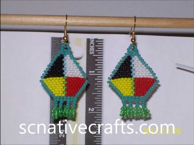 Hand-made Native American Beaded Earrings