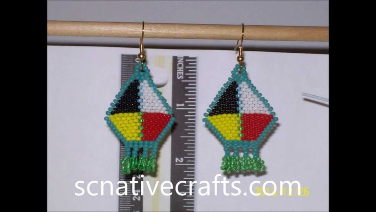 Hand-made Native American Beaded Earrings