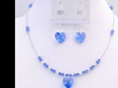 Handcrafted Swarovski Heart Crystals Jewelry by FashionJewelryForEveryone.com