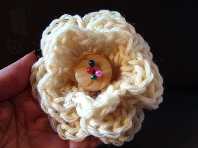 HOW TO CROCHET A 3 LAYER FLOWER