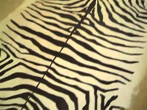 How To Happy Hour  DIY Zebra Hide