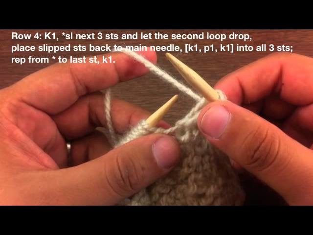 How to Knit the Little Crown Stitch (Continental Style)