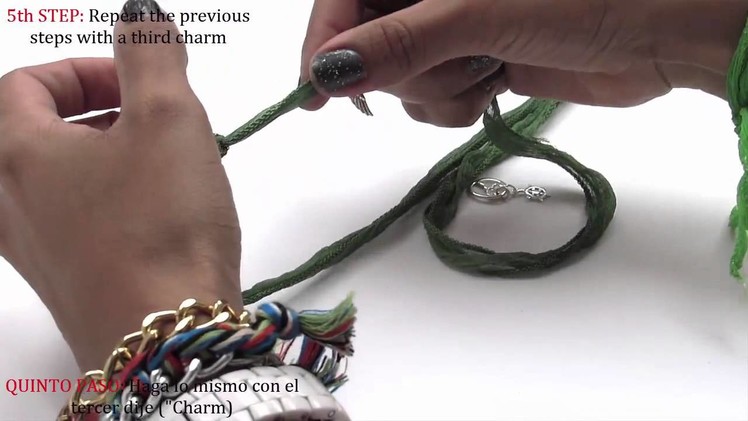 How to make a charmed wrap around bracelet