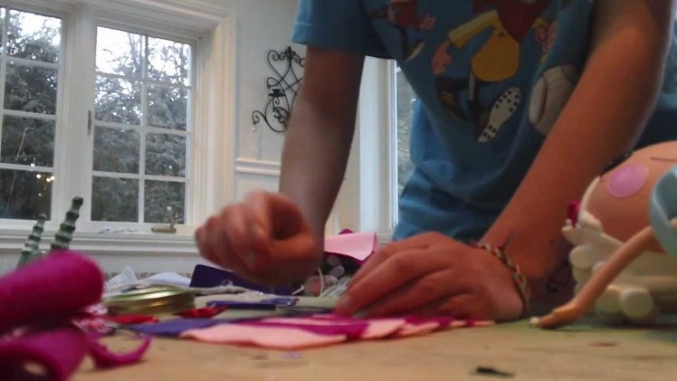 How to make a funky lalaloopsy dress and arm warmers part 2