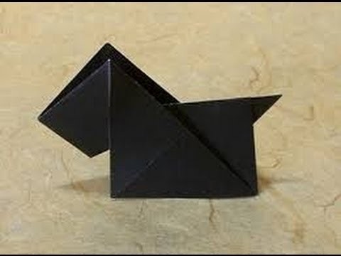 How To Make A Simple Origami Dog [HD]
