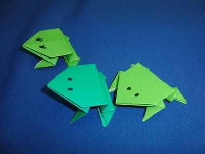 How to Make Action Origami Jumping Frogs