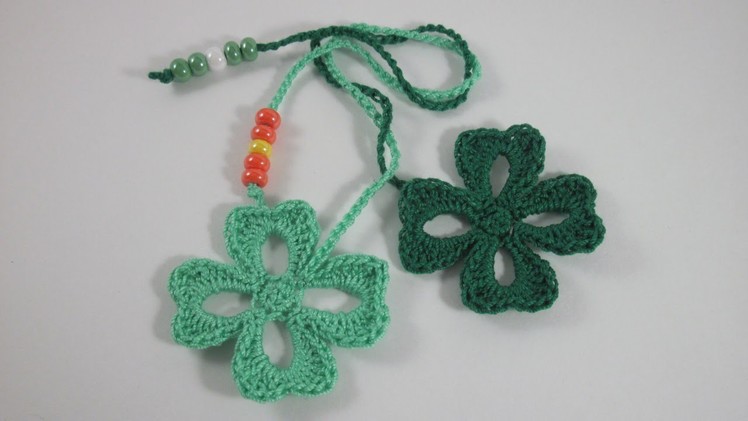 Make a Crocheted Shamrock Bookmark - DIY Crafts - Guidecentral