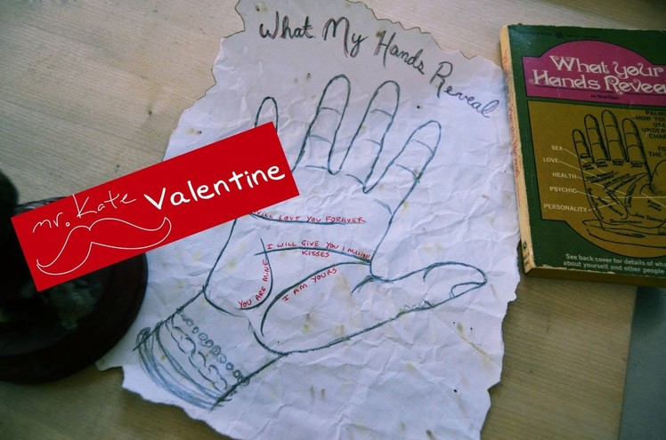 Mr. Kate DIY Palm Reading Valentine's Card