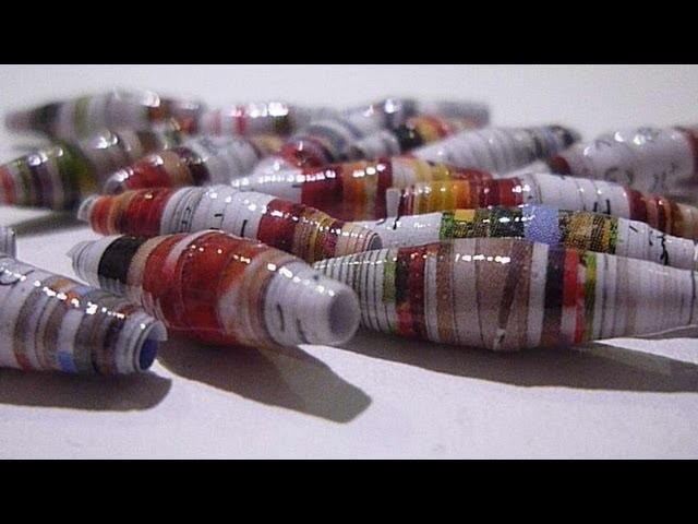 Paper beads - Perles en papier