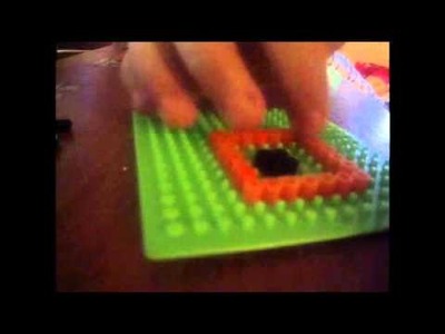 Perler Beads How To Make A Orange Robot ＠⌒ー⌒＠