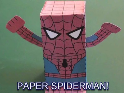 Popular Craft Projects - 011: Paper Spiderman Box Figure - TCGames [HD]