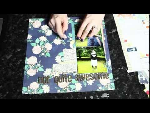Sketch to Scrapbook Page : Not Quite Awesome