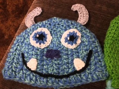 Sully from Monsters Inc. crocheted hat!