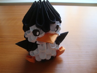 3D origami penguin tutorial