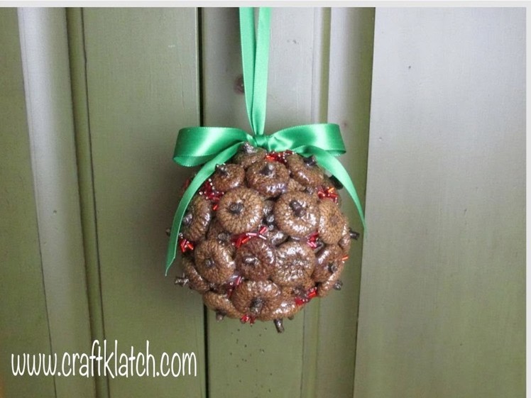 Acorn Cap Christmas Ornament   Crafting with Nature
