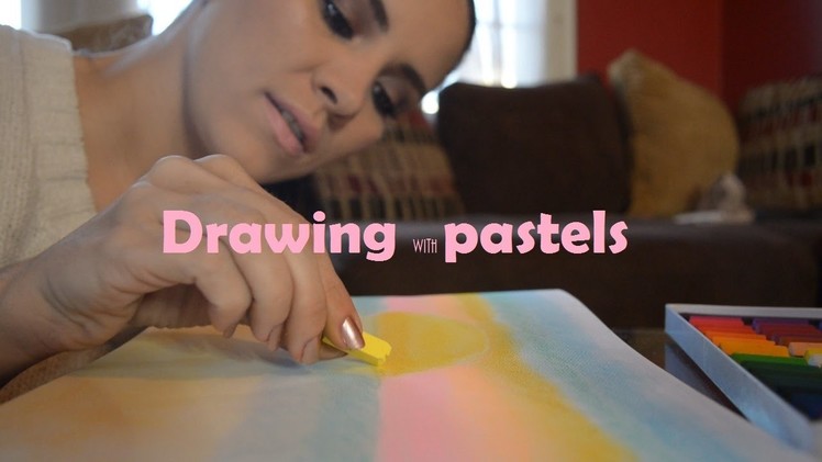 ASMR Arts & Crafts: Drawing with Pastels (soft spoken)