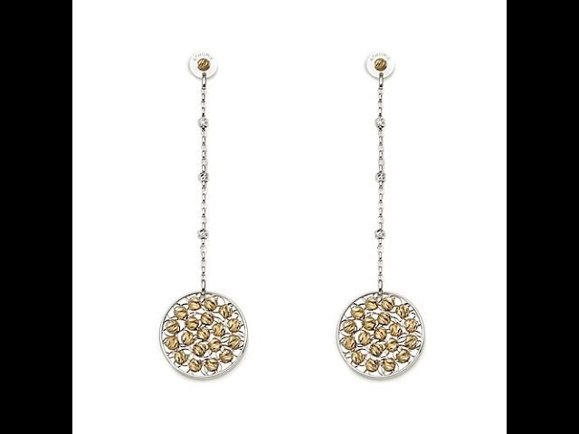 ATHOMIE DiamondCut 360Degree Bead Pendant Earring