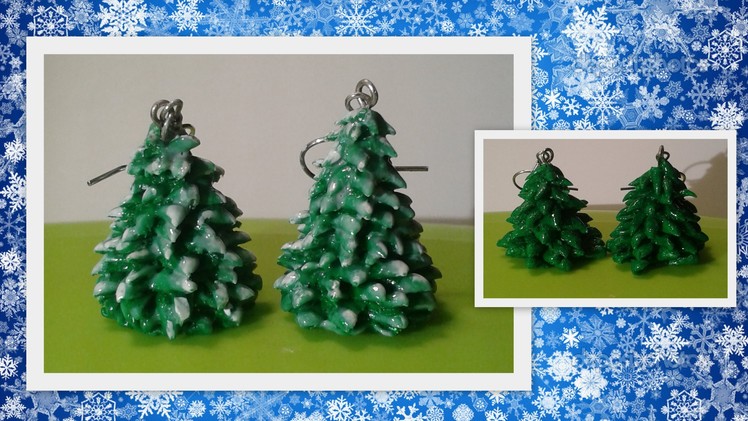 Clay Christmas tree earrings (Crafting Tutorial by HoneyBeads1)
