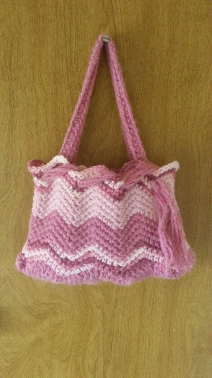 #Crochet Chevron Handbag Purse #TUTORIAL Affordable Handbags Crochet tutorial DIY Purse DIY handbag