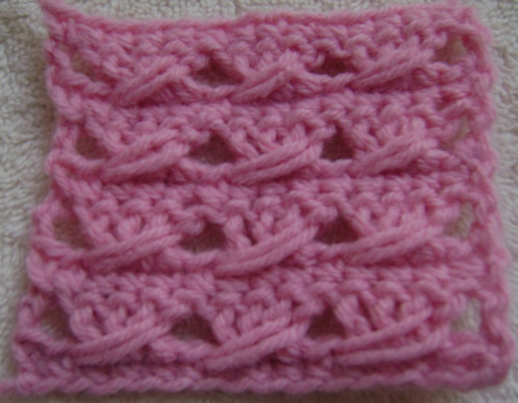 Crochet  - Double Crochet with a Twist - Lighter Version