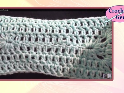 Crochet Geek - Solid Crochet Rectangle Crochet Geek