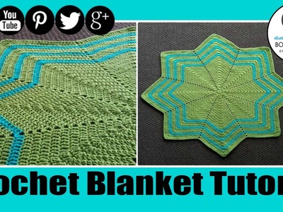 Crochet Waves 8 point Blanket