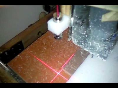 Crosshair laser for DIY CNC