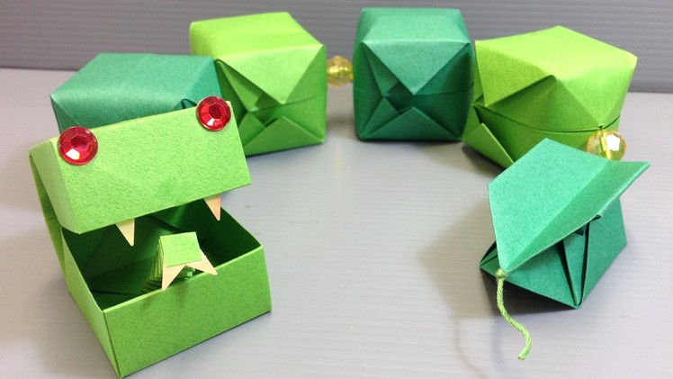 CUTE! Origami Snake Easy Craft Project