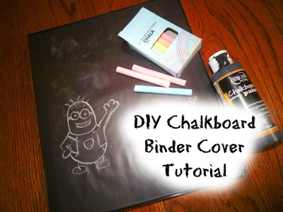 DIY Binder Chalkboard Inspired Cover Tutorial | Back to School Projects