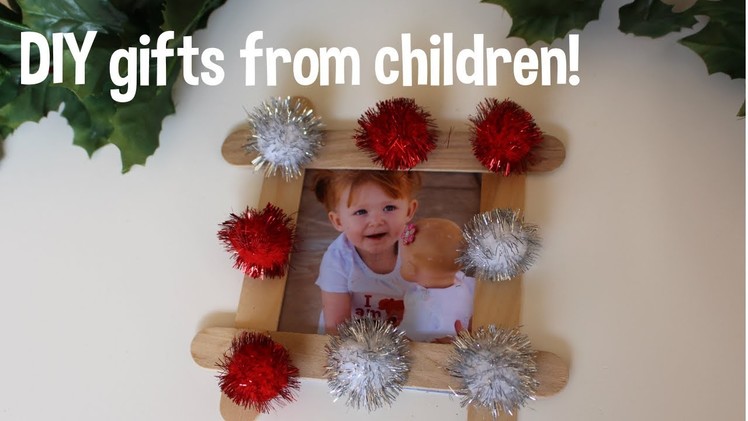 DIY Christmas gifts from your children! Toddler friendly
